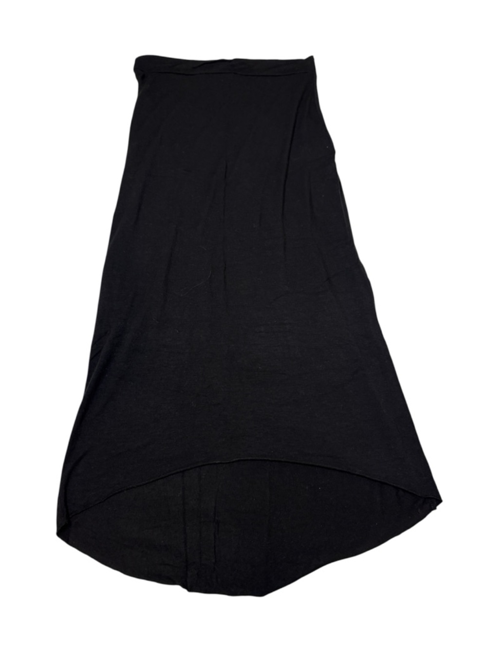 Unbranded Women’s Jersey High-Low Midi Skirt Black Whimsigoth Fairy